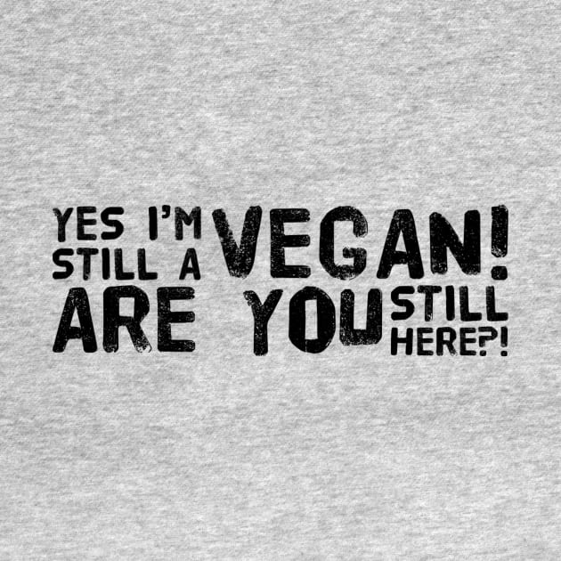 I Am Still A Vegan by veegue-vegan-clothing